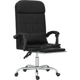  Masažni uredski naslonjač od umjetne kože crni | shoptok.hr