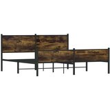 Metalni okvir kreveta bez madraca boja hrasta 180x200 cm | shoptok.hr