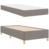  Krevetna konstrukcija Sivo-smeđa 90 x 200 cm tkanina | shoptok.hr