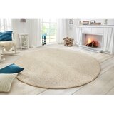 BT Carpet Okrogla preproga Wolly v krem barvi, ⌀ 200 cm | Shoptok.si