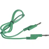 merilni vod lamelni vtič 4 mm lamelni vtič 4 mm 1.00 m zelena 1 kos, (20422988)
