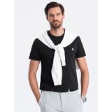 Ombre Men's knitted T-shirt with patch pocket cene