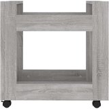 Kolica za radni stol boja sivog hrasta 60 x 45 x 60 cm drvena | shoptok.hr