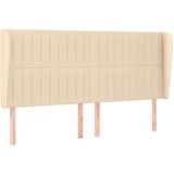  Krevet s oprugama i madracem krem 200 x 200 cm od tkanine | shoptok.hr