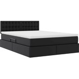  Krevet s prostorom za pohranu s LED-om Crna 140 x 200 cm | shoptok.hr