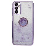INORCO Za Samsung Galaxy M13 4G/F23 5G/M23 5G Glitter Gradient TPU ovitek za telefon Dekorativni ovitek s cvetličnimi kamenčki s stojalom za prstan, (22035440) Cene