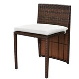  3-Dijelni bistro set od poliratana s jastucima smeđi | shoptok.hr