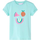  Dječja majica svijetla boja mente 116 | shoptok.hr