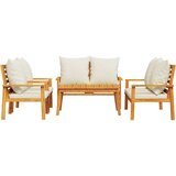  5-dijelna vrtna garnitura od masivnog drva bagrema s jastucima | shoptok.hr