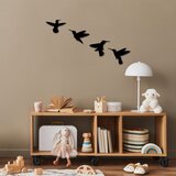 Wallity Set zidnih dekoracija Birds-292, 13-15 cm, 1 mm, 4 komada, Crna Cene