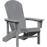 vidaXL Adirondack stoli 2 kosi Svetlo sivi 74x82x90 cm HDPE | Shoptok.si