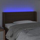  LED uzglavlje tamnosmeđe 93x16x78/88 cm od tkanine | shoptok.hr