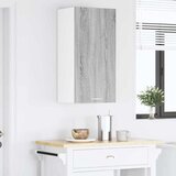 Viseći ormarić s pohranom Siva Sonoma i bijela 40 x 31 x 80 cm | shoptok.hr