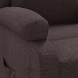  Naslonjač od tkanine tamnosmeđi | shoptok.hr