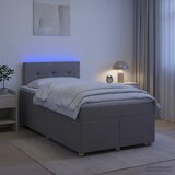  Boxspring krevet s madracem Sivosmeđa 120 x 190 cm Tkanina | shoptok.hr