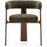 Kave Home Kaki zelen in rjav jedilni stol iz masivnega jesena Granite – | Shoptok.si