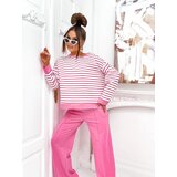 Resti Women's cotton striped set with wide pants | shoptok.hr