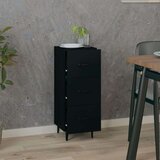  Komoda črna 34,5x34x90 cm inženirski les, (20805695) | Shoptok.si