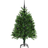 vidaXL Božično drevo med 150 LED z stojalom Zelena 120 cm PE | Shoptok.si