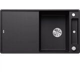 Blanco sudoper AXIA III 5 S-F InFino SILGRANIT CRNA, daska staklo, s dalj.upr. | shoptok.hr
