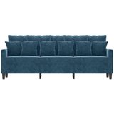  Trosjed od tkanine Plava 180 cm baršunasti | shoptok.hr