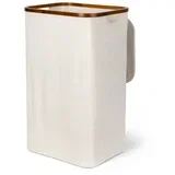 Krem tekstilna košara za rublje Bamboo/Linen –