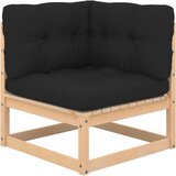 vidaXL Kutna vrtna sofa s antracit jastucima od masivne borovine Cijene