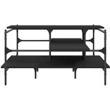  Stolić za kavu crni 100 x 100 x 48,5 cm od konstruiranog drva | shoptok.hr