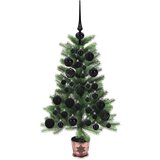 vidaXL Božično drevo med 150 LED z stojalom Zelena 65 cm PE | Shoptok.si