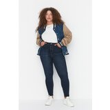 Trendyol Curve Navy Blue Skinny Denim Jeans Cene