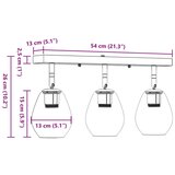 vidaXL Crna, Prozirna Metal, Staklo Srednje Moderno Tavan reflektor | shoptok.hr