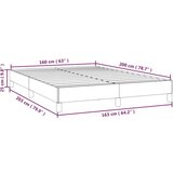  Posteljni okvir krem 160x200 cm blago, (20795056) | Shoptok.si