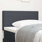 vidaXL vzglavje Temno siva Les, Blago 100 cm Tapecirano vzglavje | Shoptok.si