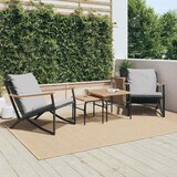 Maison Chic Vrtni stoli - Stol za vrt z blazinami 2 kosa črno jeklo JS2129, (21876965) | Shoptok.si