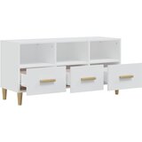 TV ormarić bijeli 102 x 36 x 50 cm od konstruiranog drva | shoptok.hr