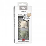 Bibs ortodontska duda supreme silicone ivory & sage | shoptok.hr