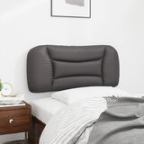  Jastuk za uzglavlje Hvar sivi 80 cm od umjetne kože | shoptok.hr