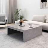 vidaXL Stolić za kavu siva boja betona 100 x 100 x 35 cm od iverice | shoptok.hr