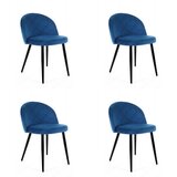 AKORD 4x STOL SJ.077 TEMNO MODRA, (21703290) | Shoptok.si