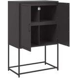 vidaXL Visoka komoda crna 68,5 x 38,5 x 107 cm čelična | shoptok.hr