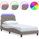 Okvir kreveta s LED-om bez madraca 90x190cm tkanine | shoptok.hr