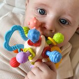 Woopie Baby mekana zvečarka 2u1, grizalo i senzorička igračka za dojenčad 0m+ | shoptok.hr