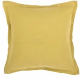 Tiseco Home Studio zelenožuti jastuk od mješavine lana, 45 x 45 cm