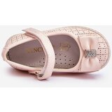 VINCEZA Children's Ballerinas With Velcro Bow Pink Halle | Shoptok.si