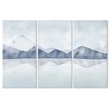  Slika - Lake in the Mountains (3 Parts) 60x40 Premium Print | shoptok.hr
