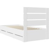  Krevetna konstrukcija Bijelo 75 x 190 cm Inženjersko Drvo | shoptok.hr