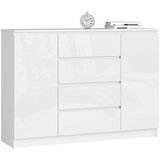 AKORD KOMODA K140 2D 4SZ CLP BELA SJAJ, (21702898) Cene