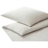 POSTELJNINA 200/200 cm žakar naravne barve