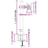  Nosač za monitor crni čelični VESA 75/100 mm | shoptok.hr