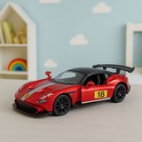 Lean Toys metalni sportski automobil 1:32 s otvorivim vratima i pull-back pogonom – crveni | shoptok.hr
